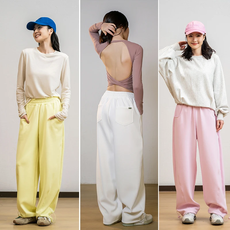 LRECNAVA芮柯纳未空气层窄版束脚香蕉裤休闲卫裤洋气运动服运动裤