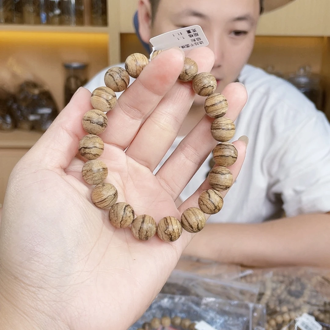 沉香沉香碎屑达拉干圆珠单圈1.1/11克多样发一