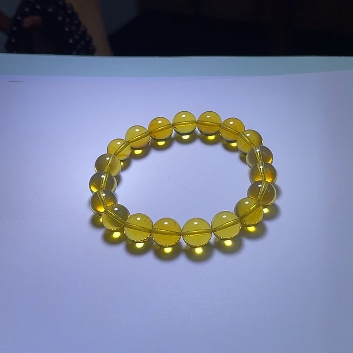 手串琥珀未镶嵌福利美美哒的手串尺寸10