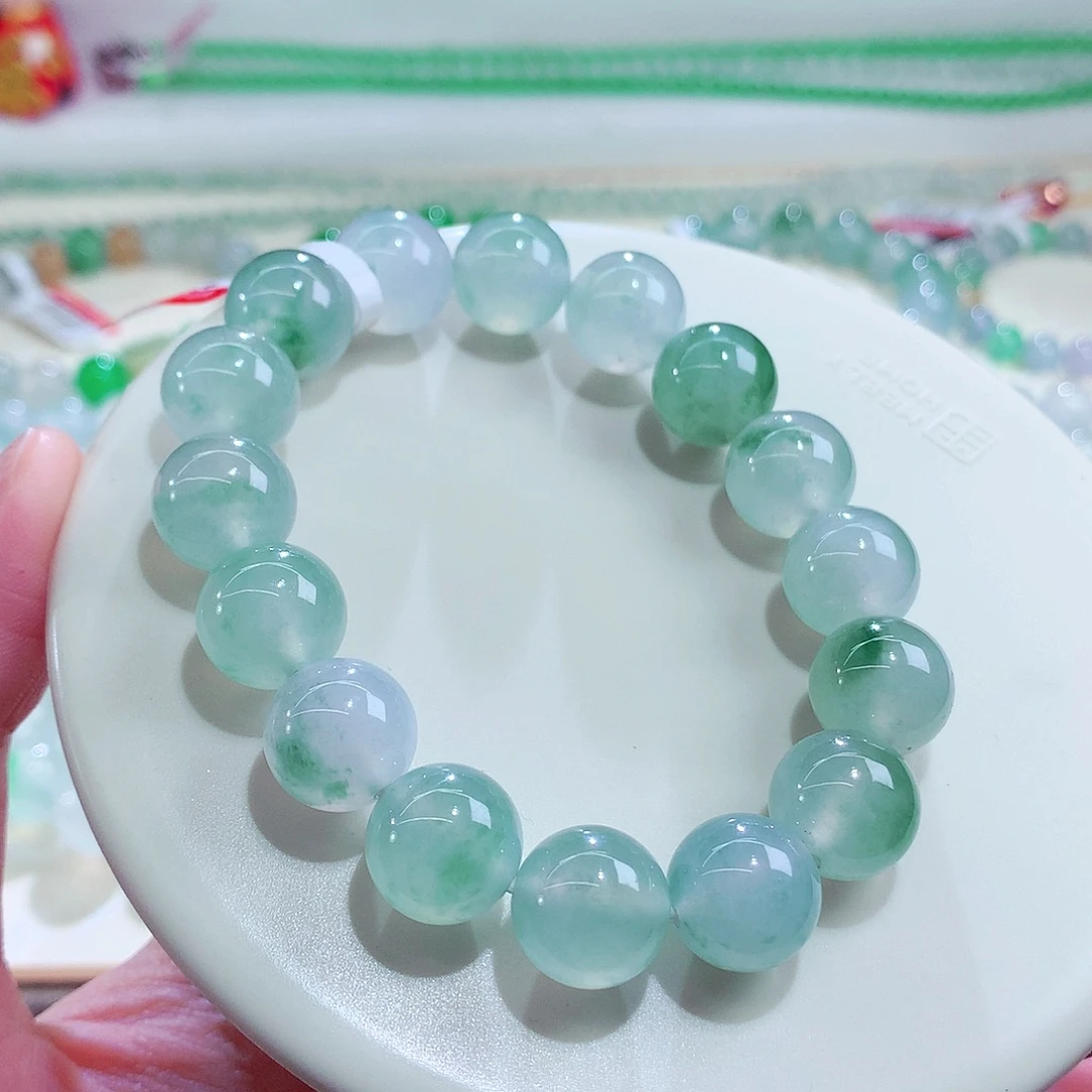 翡翠未镶嵌手链卡12