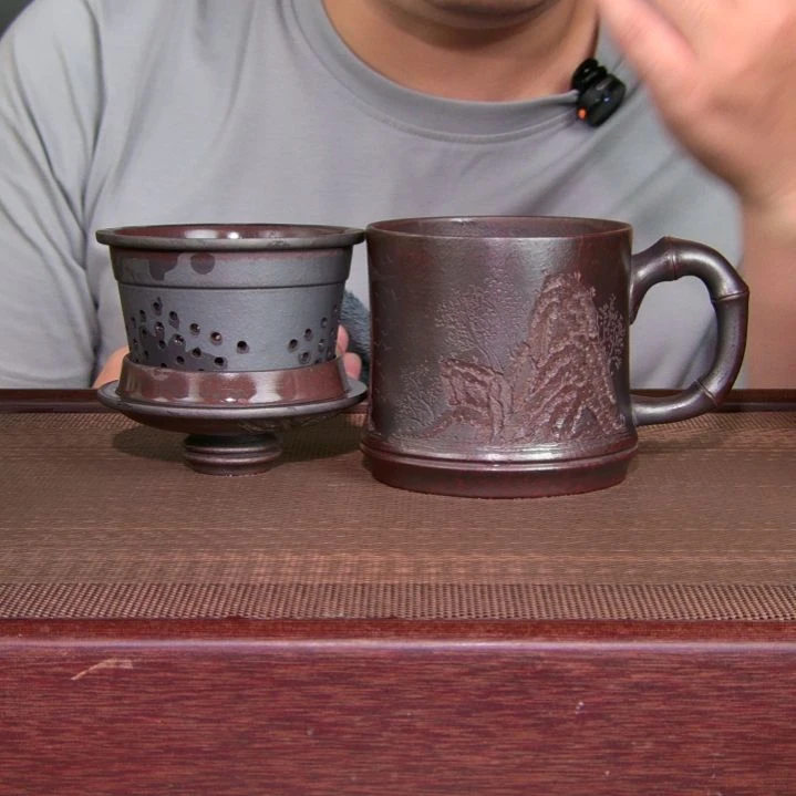 茶杯紫砂高货放漏