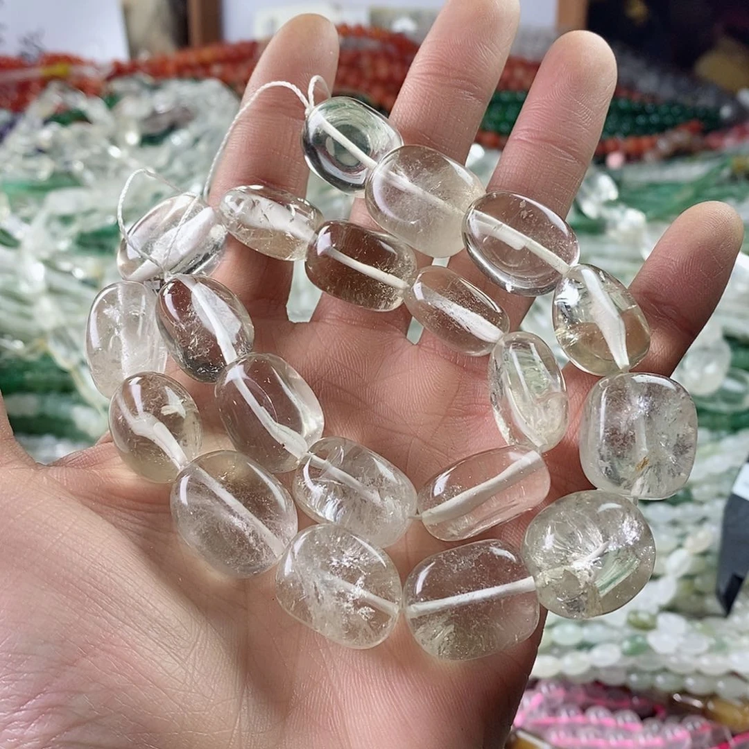 玛瑙/玉髓珠宝半成品合金帆一条天然白水晶D.395