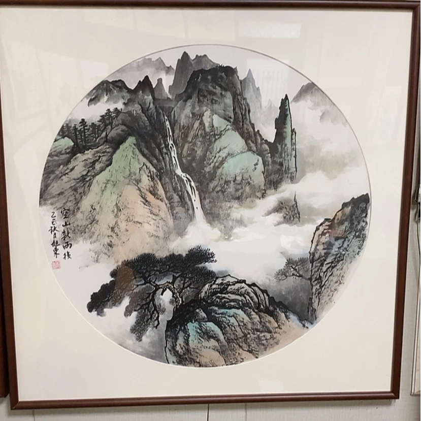 【闪购商品】国画手绘国画带框72.72