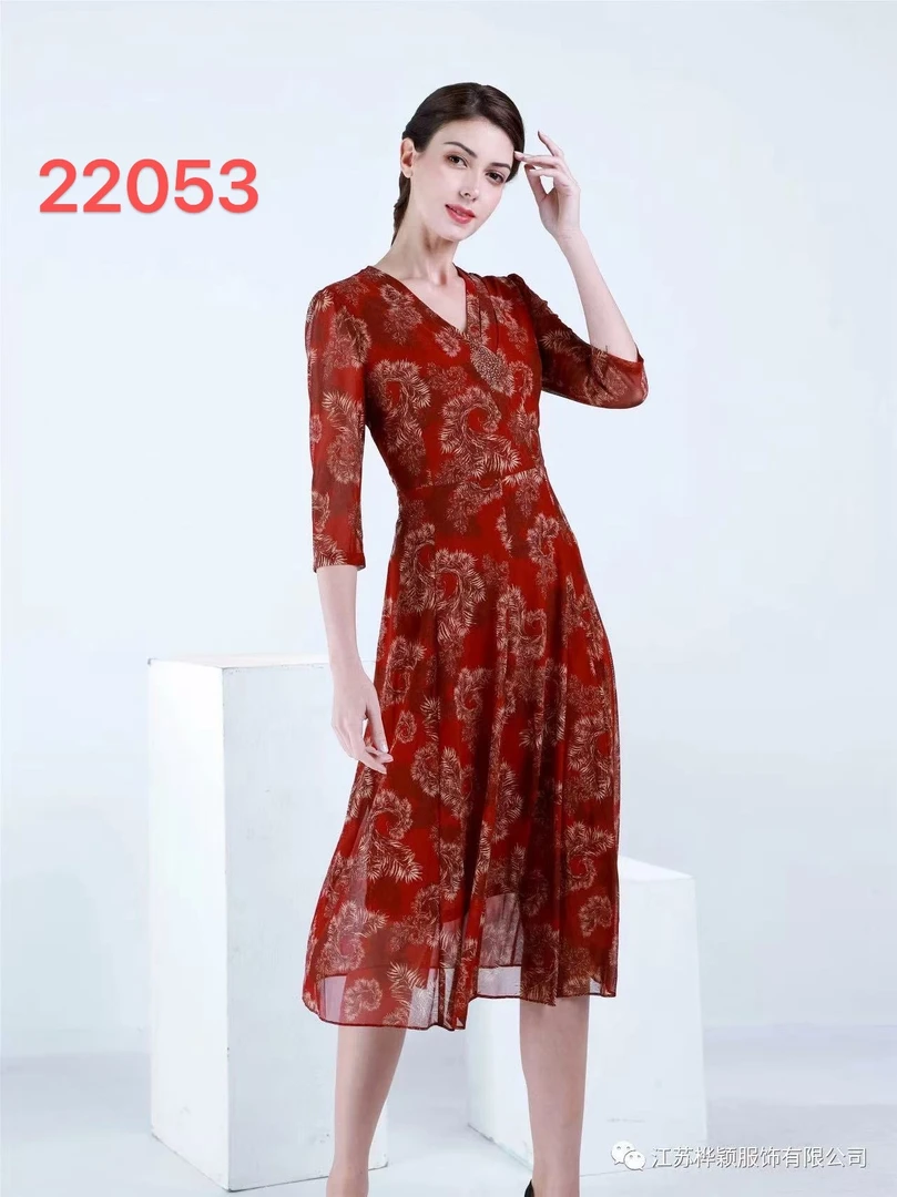 【二姐家】品牌 台湾纱 连衣裙 22053