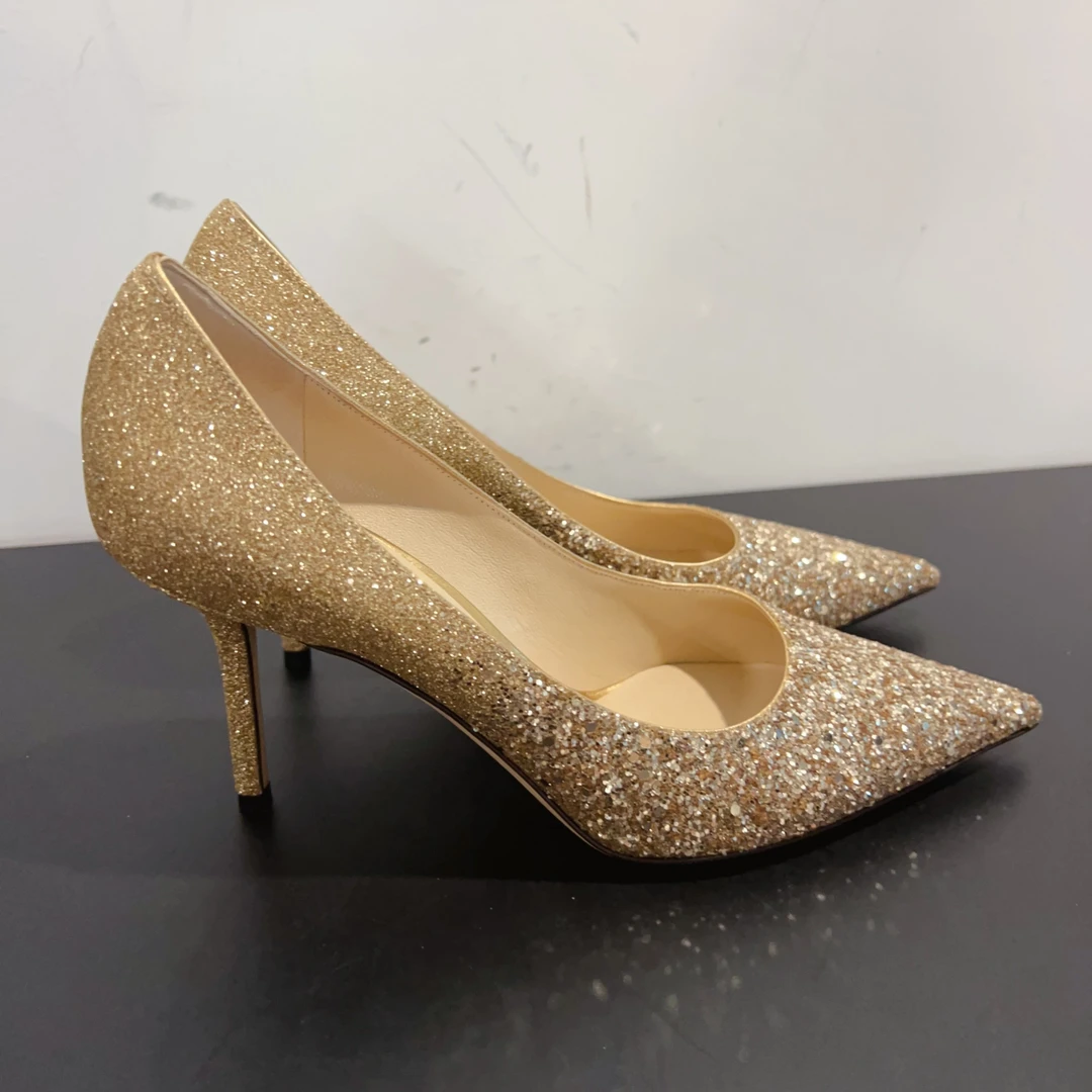 99新 JIMMY CHOO/吉米周  高跟鞋 尺码37.5成色看直播GSH0777