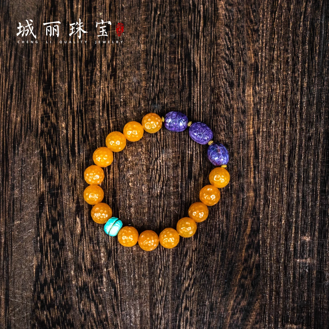 非金属皮质手链 【城丽】九紫三会富甲天下手链/条ZJI-357