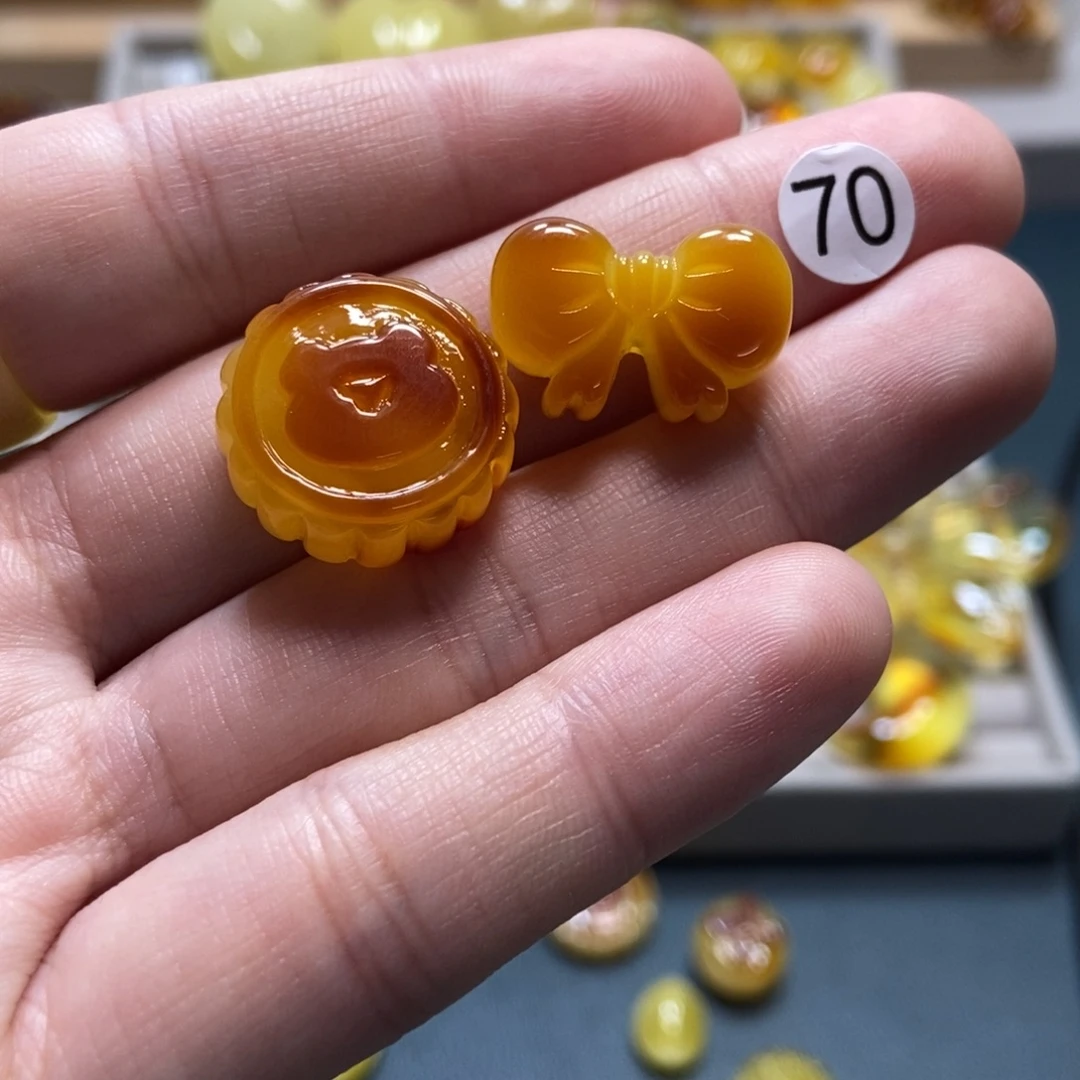 *****裸石琥珀未镶嵌天然琥珀蜜蜡吊坠