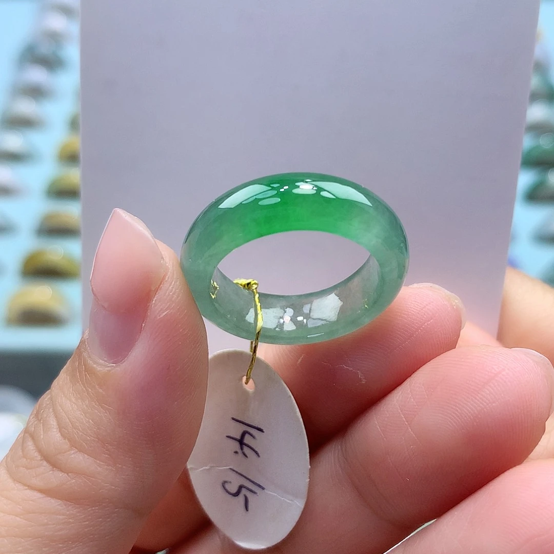 未镶嵌戒指翡翠1415口
