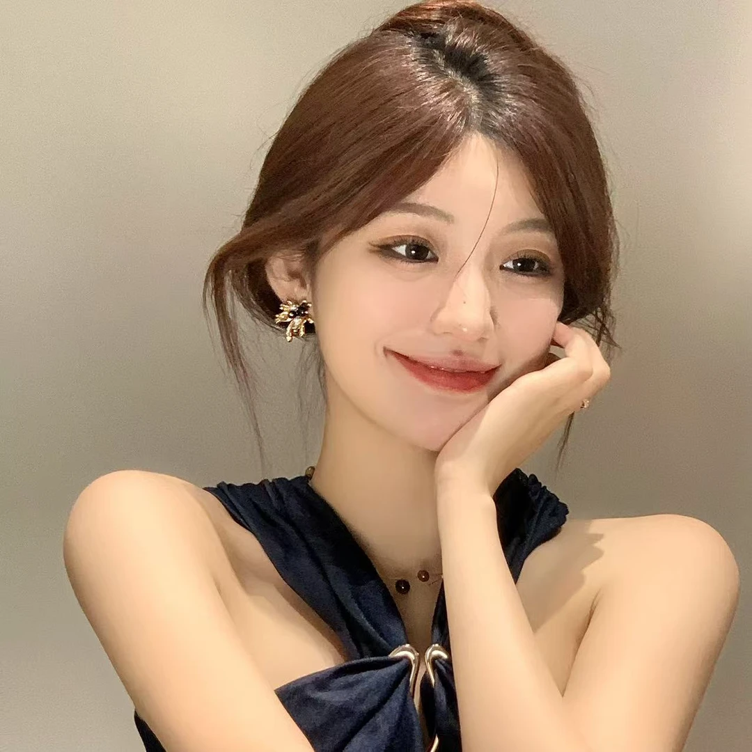 FULL GIRLISH耳环02584轻奢高级感花卉耳钉耳饰