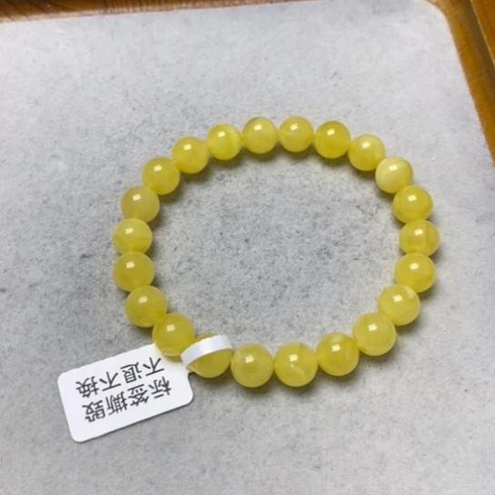 蜜蜡裸石未镶嵌手串