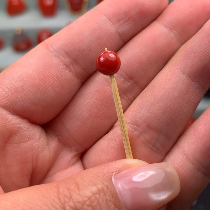 未镶嵌锦红珠子南红玛瑙