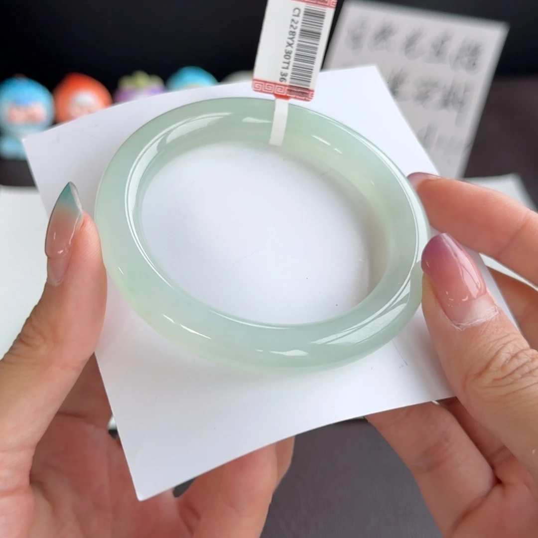 翡翠未镶嵌手镯39号 54.8