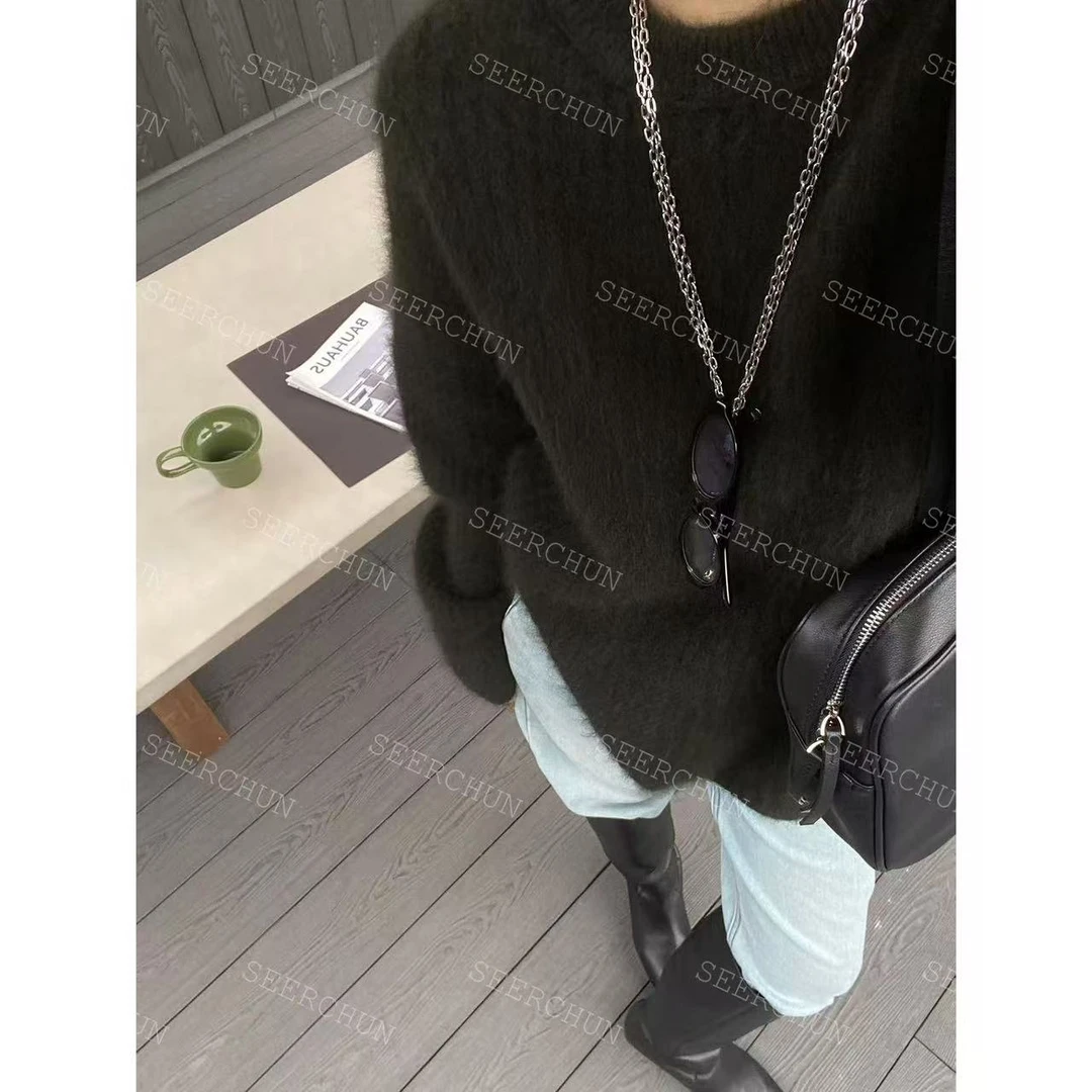 【纯纯女装】SEER CHUN高品质慵懒氛围毛衣 50460