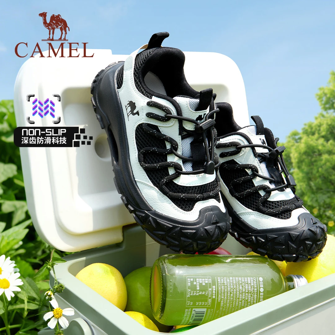 【丑萌系列】骆驼儿童运动鞋25夏新款网面透气中大童软底户外鞋5063