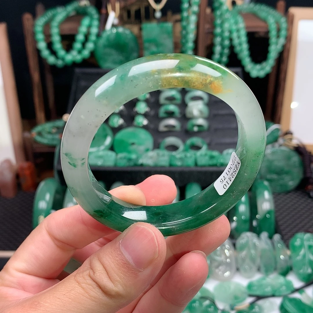 石英质玉手镯未镶嵌圈口55.5