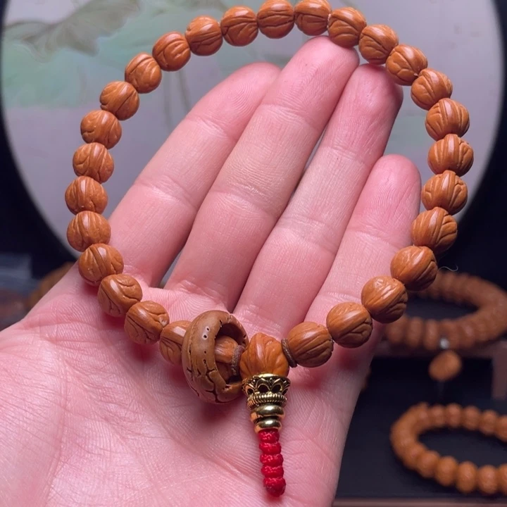 桃核手串10玉龙脊手持