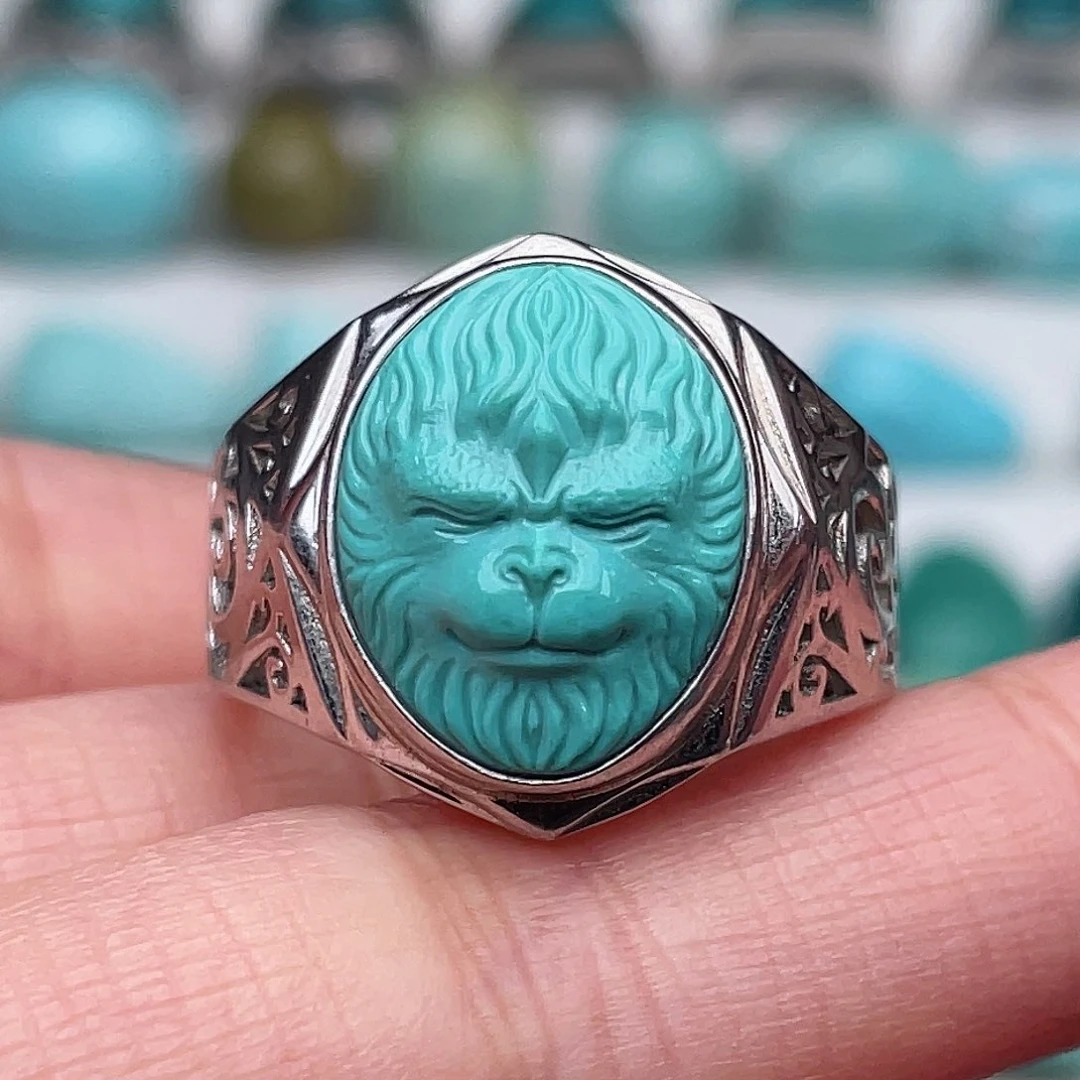 未镶嵌绿松石珠宝奇石