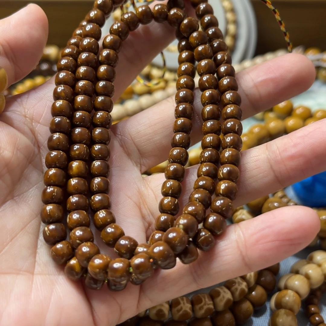 吊坠紫金鼠6x5纯色鼠尖108长串