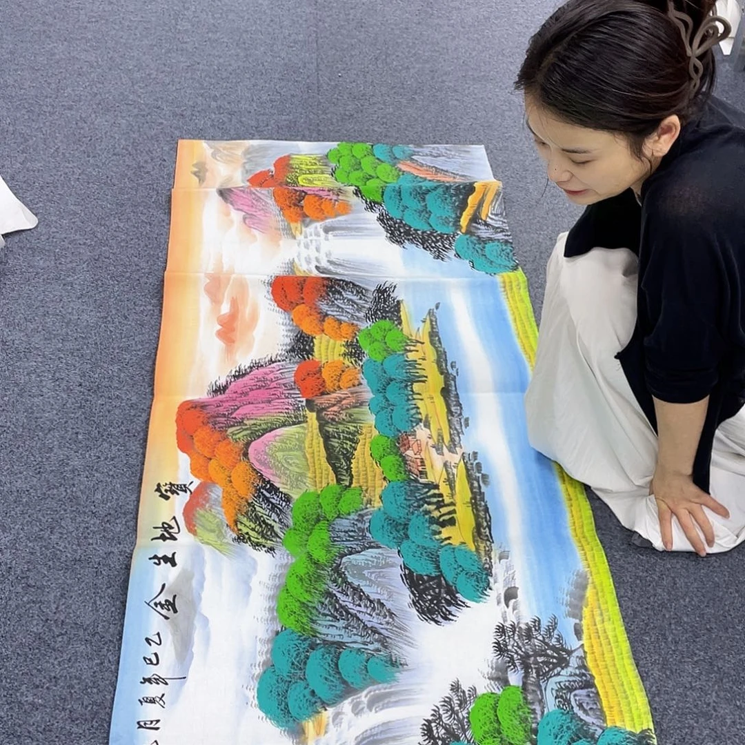 国画作品小姐姐放漏…