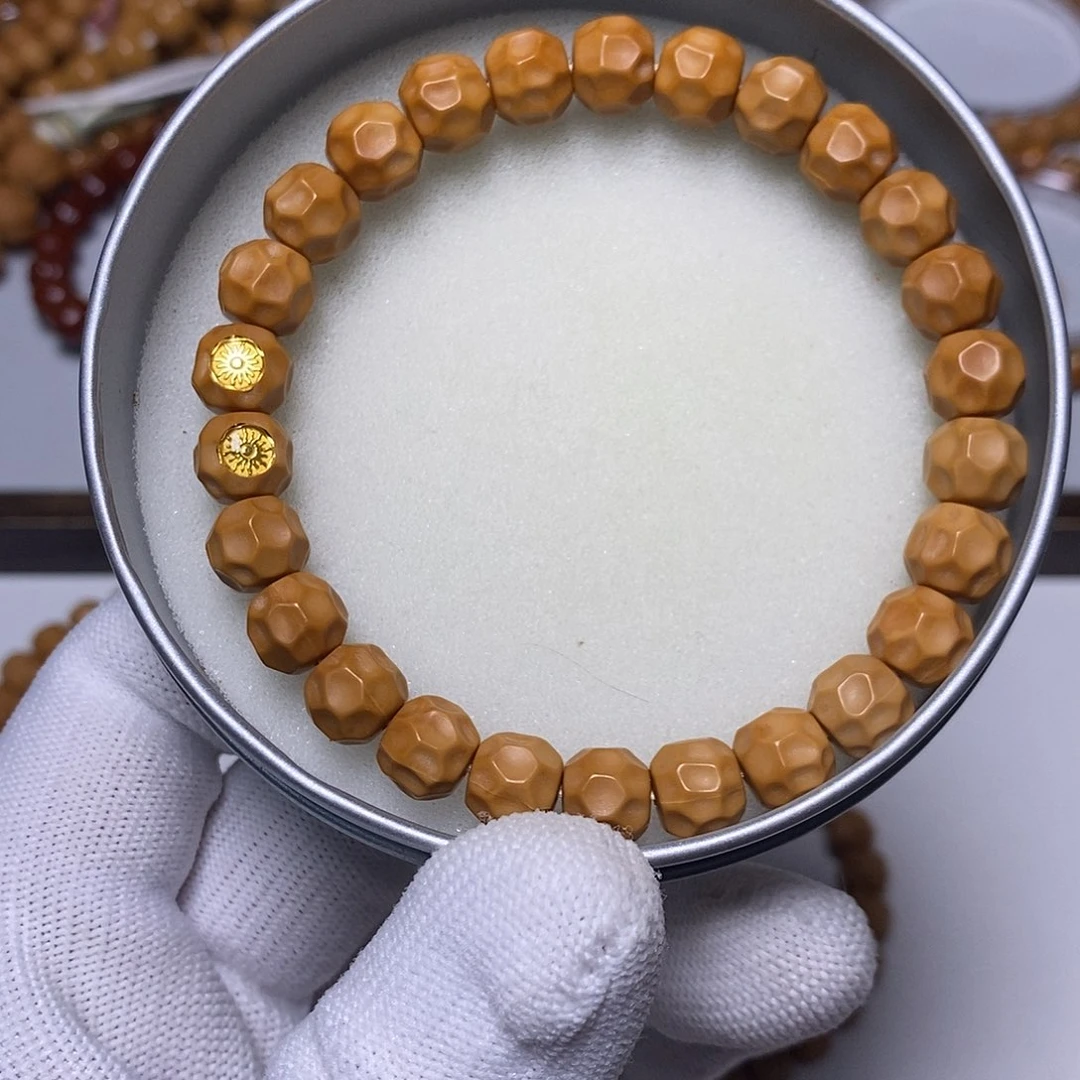 手串猴头核桃双标黑金无相9左右40号