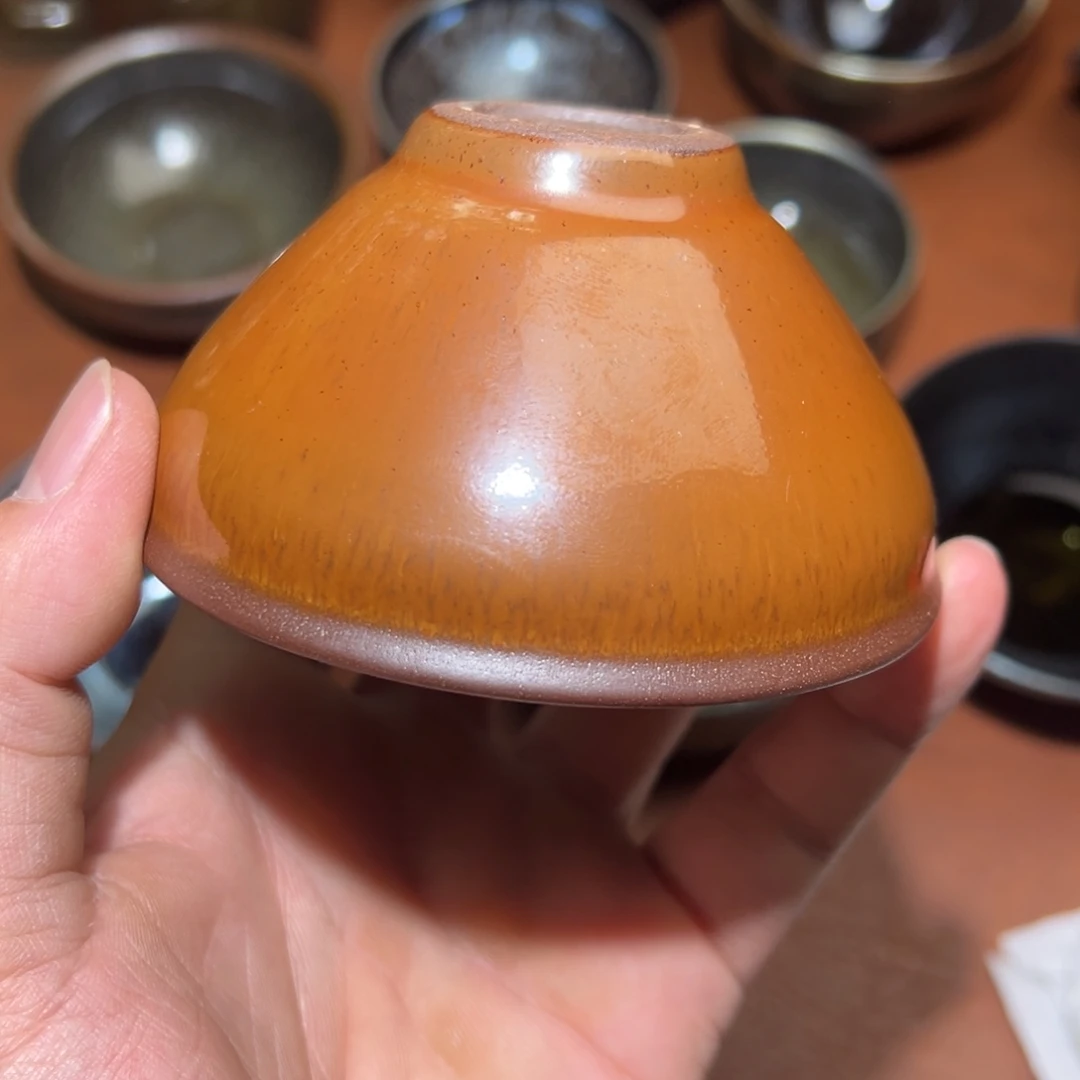 茶盏柴烧主人杯建窑建盏茶盏