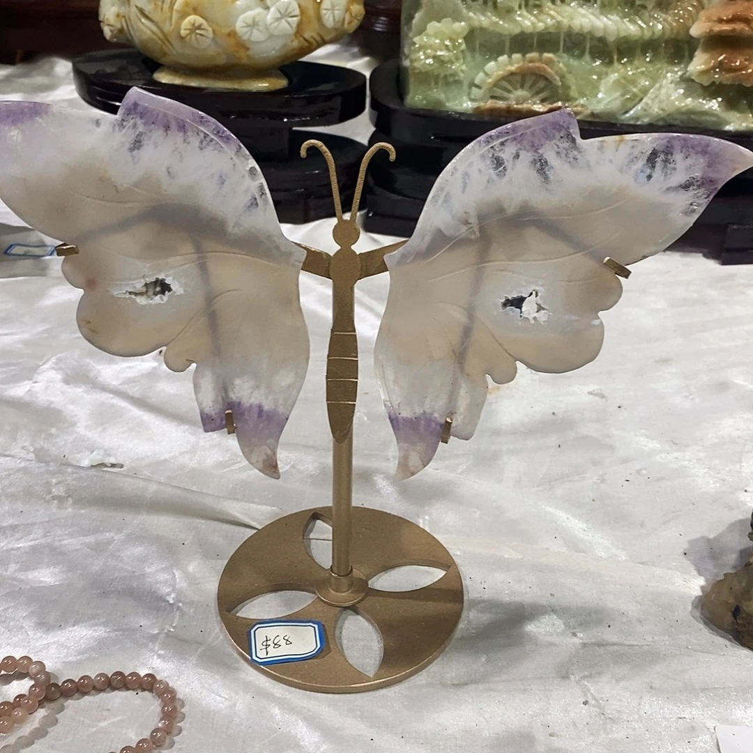 银S925镶嵌珠宝半成品紫晶