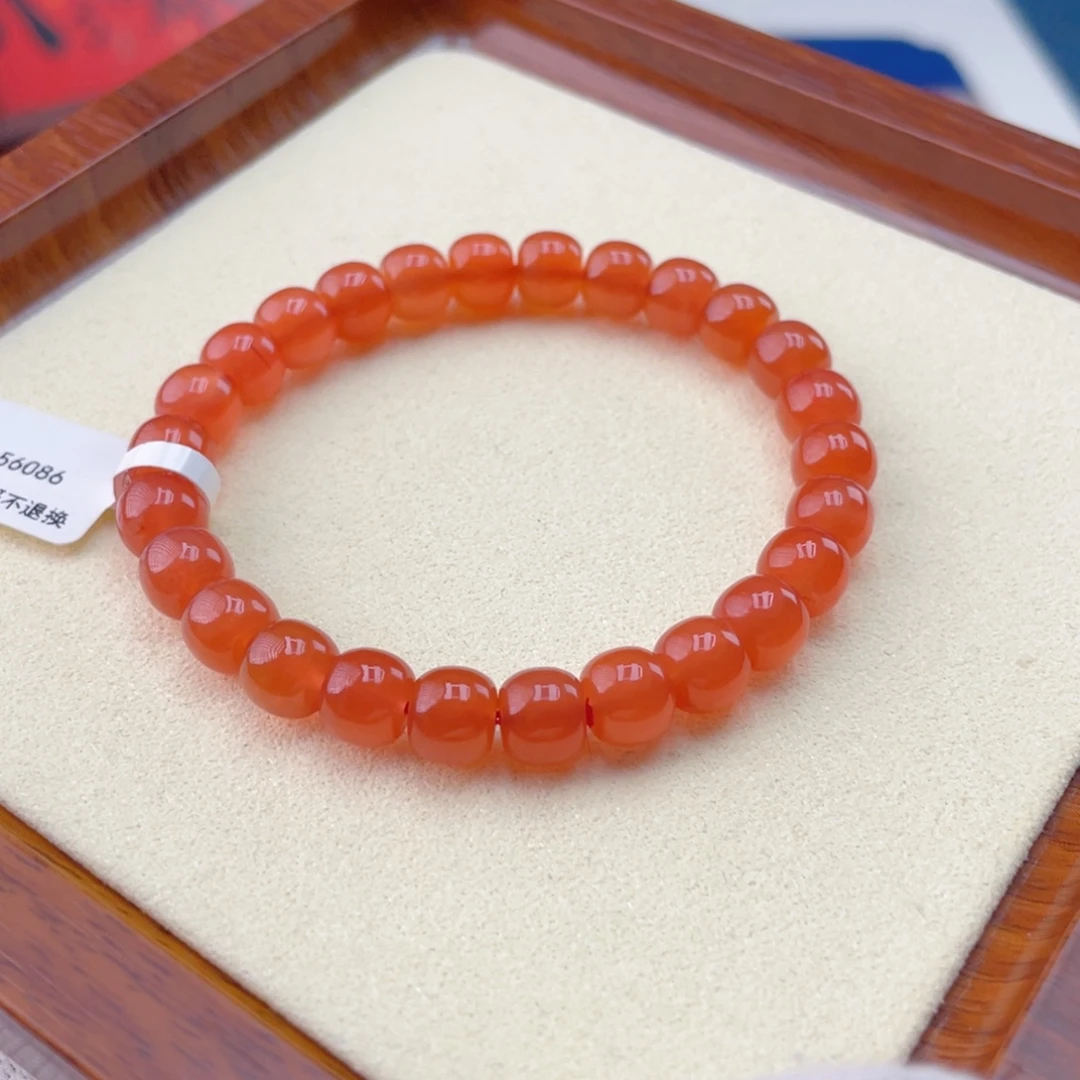 南红玛瑙未镶嵌手链南红手串19.2克