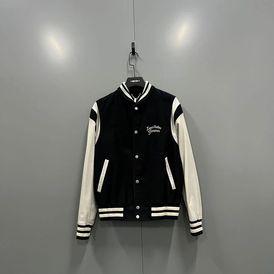 99新 LouisVuitton/路易威登 q213 黑白棒球外套 48码/bc000649