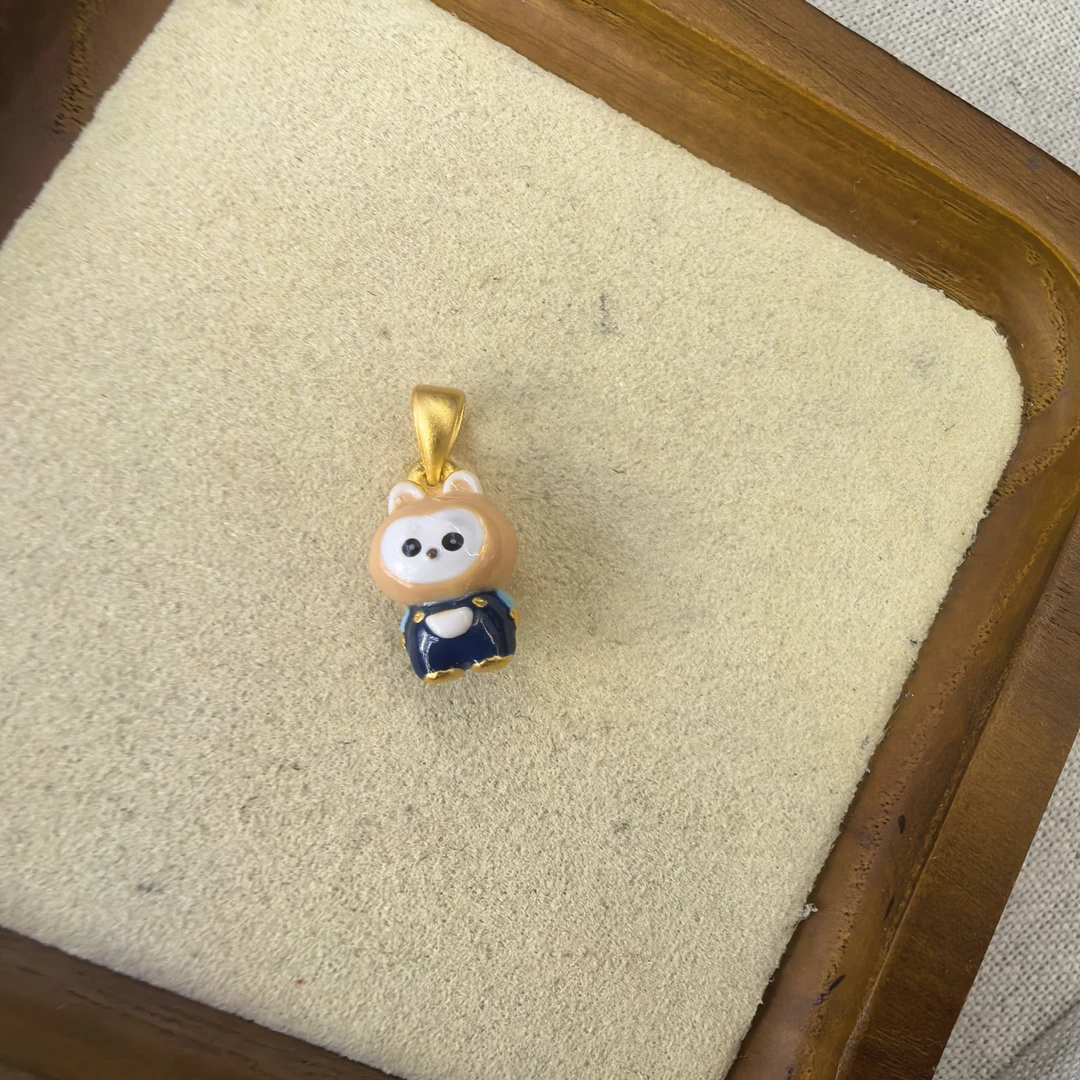 925银银制品 F523足银九九九卡通吊坠