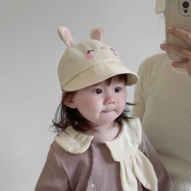 宝宝帽子春夏款鸭舌帽可爱卡通棒球帽婴幼儿大檐防晒帽遮阳帽韩版