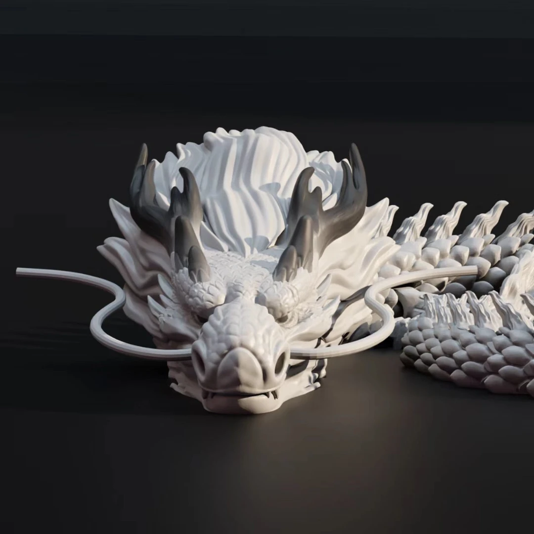 新款哪咤四海龙王3d打印关节龙玩具敖丙敖闰模型全身可动关节摆件