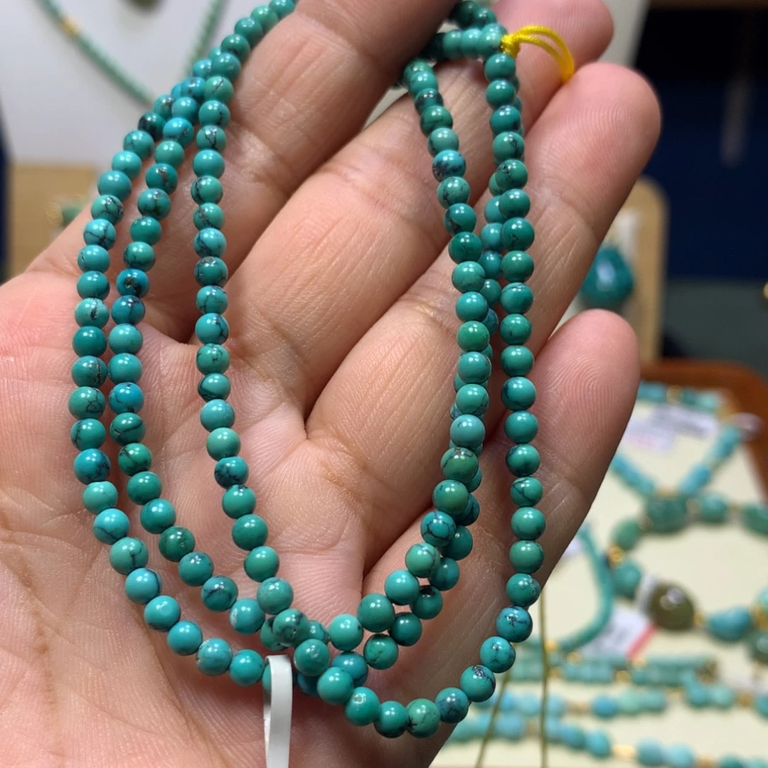 绿松石未镶嵌多圈3mm