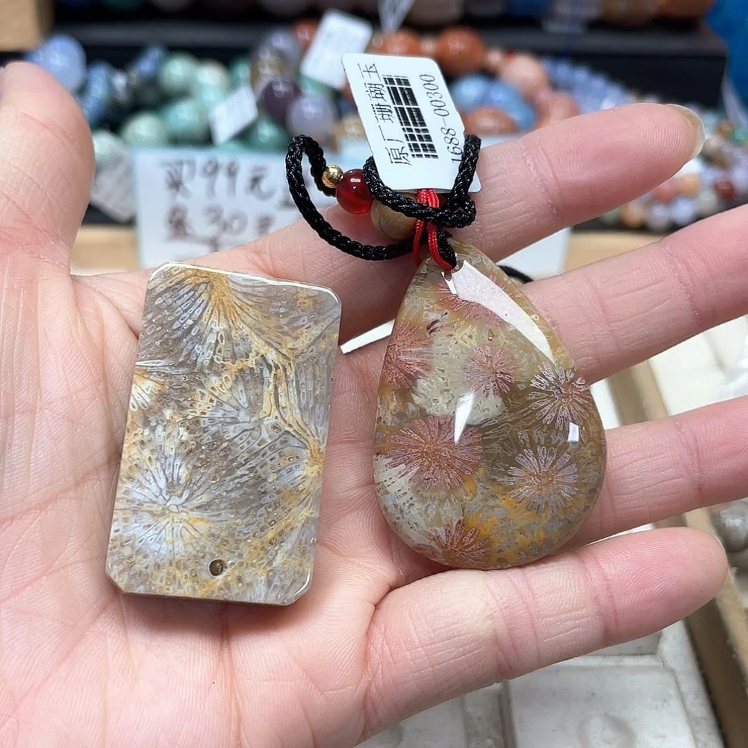 硅化珊瑚（珊瑚玉）手链未镶嵌175