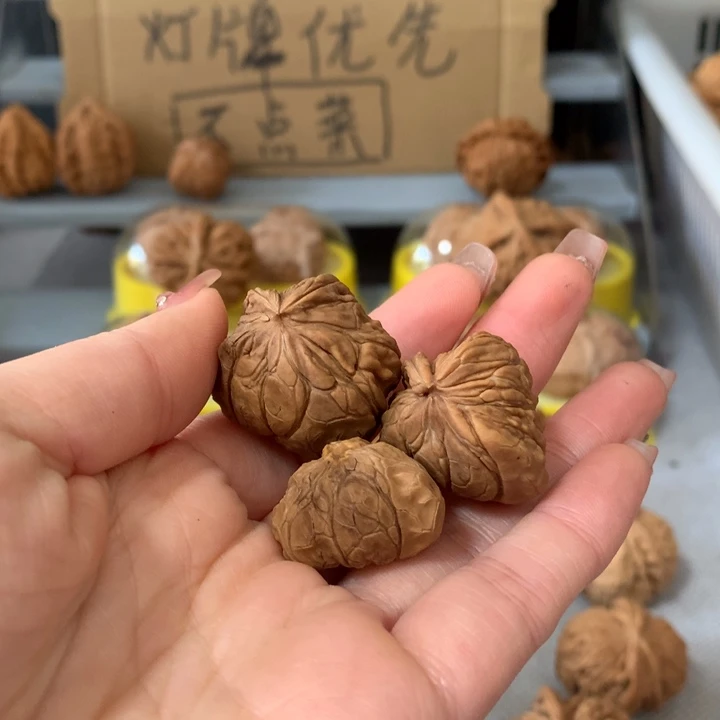 江***2吊坠文玩核桃异形单只，有瑕疵