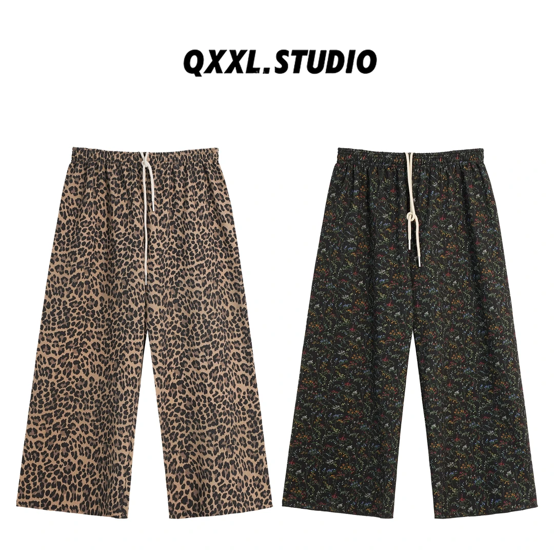 邱小小丽呀 早秋欧货复古高腰阔腿裤女显瘦薄款舒适直筒九分裤子