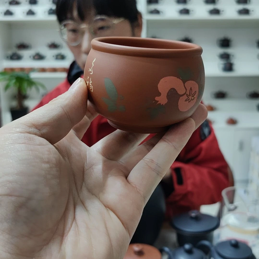 建水紫陶 复烧主人杯