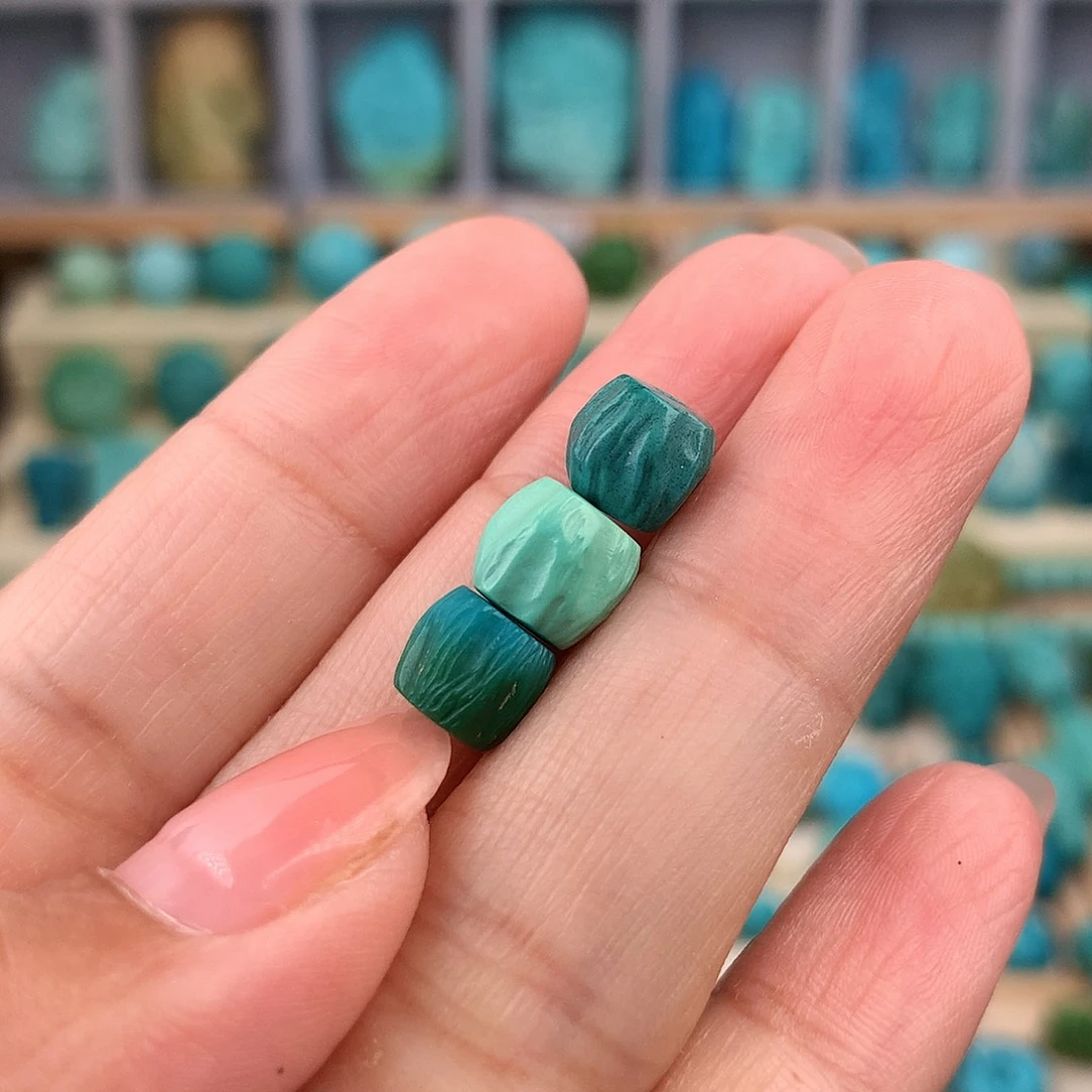 未镶嵌绿松石珠宝奇石7.5-7