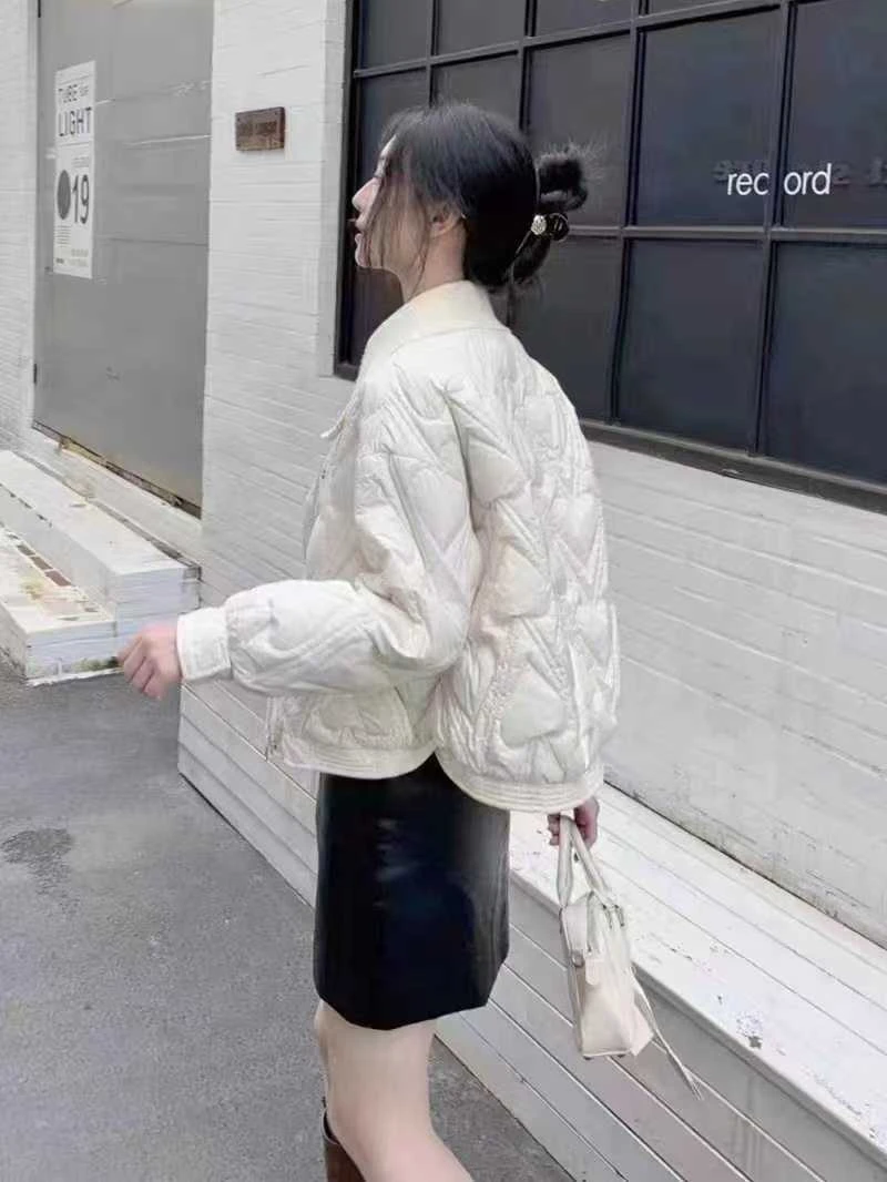 名媛G2347轻薄羽绒外套小个子短款百搭宽松轻薄韩版立领冬季