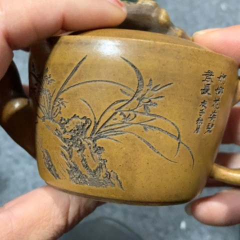 远***方紫砂茶壶陶瓷摆件爱好者摆件