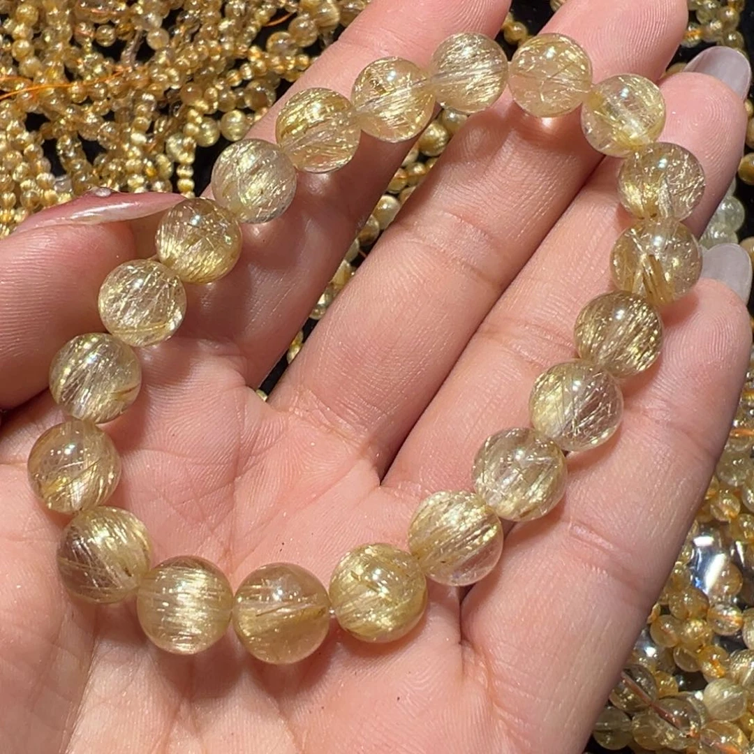 水晶手串未镶嵌十*?发晶手串