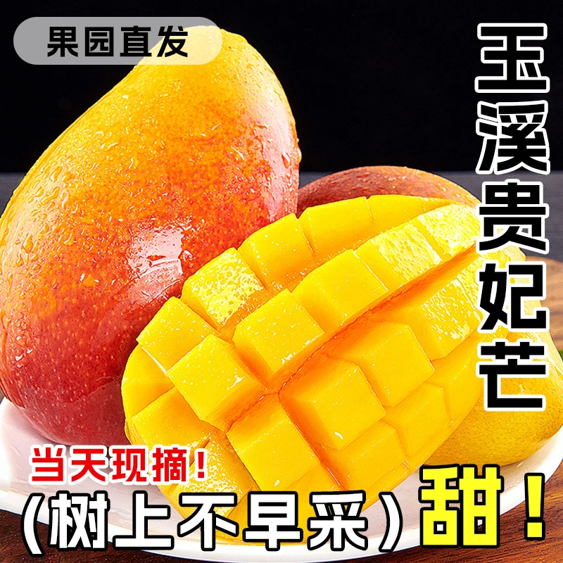 【贵妃芒】云南高山果园现摘现发当季新鲜水果核小多汁瓜果香甜