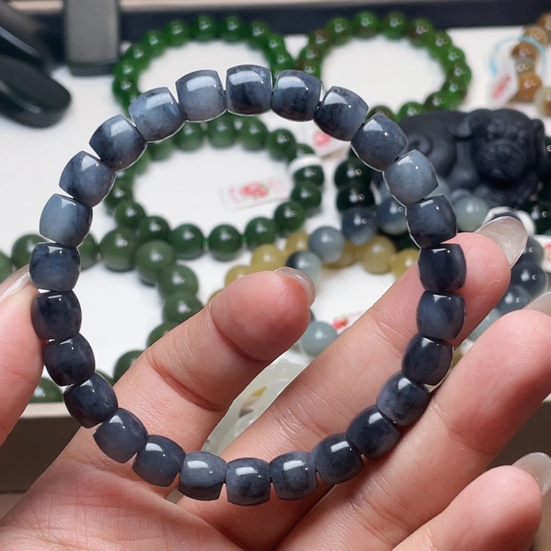 未镶嵌手链和田玉8 青花 和田