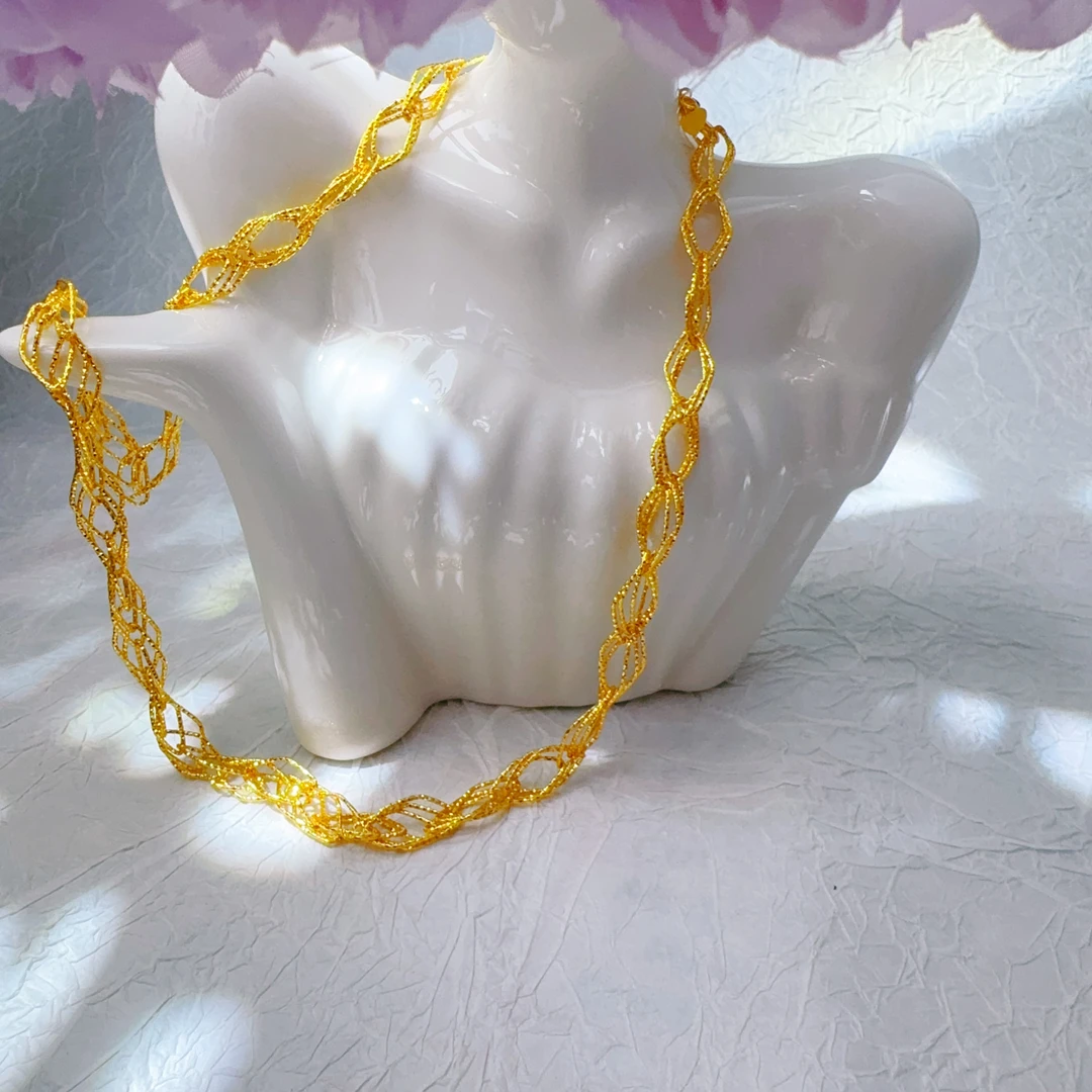 铜合金项链 合金 民族风时尚坠链锁骨链0.20g