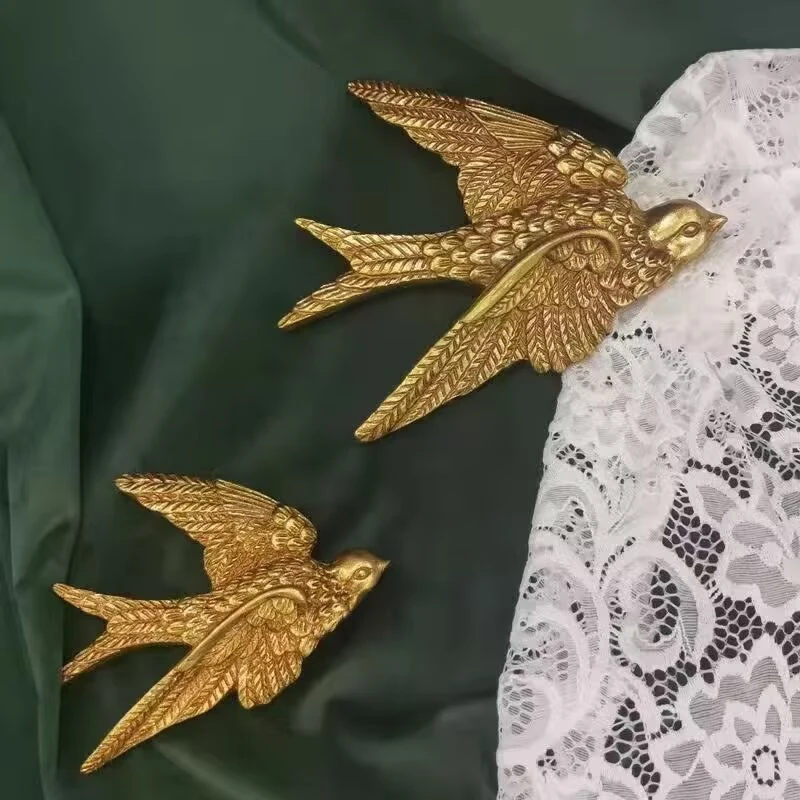 欧式复古风飞鸟燕子壁饰客厅卧室墙面创意轻奢装饰品墙孔遮挡壁挂