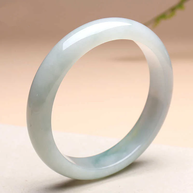 天然翡翠A货玉手镯女款天然保真玉石镯子送女友妈妈节日礼物