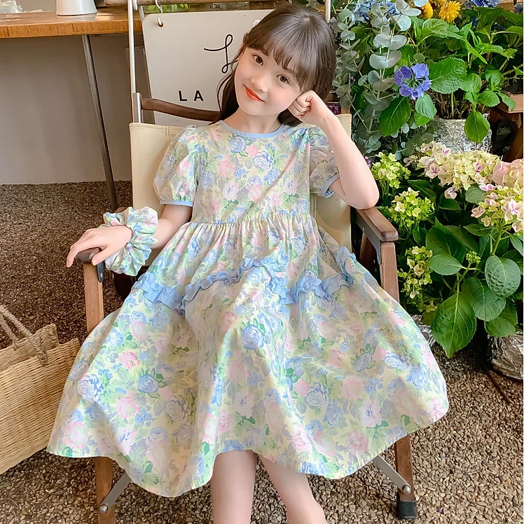 （连衣裙）女童连衣裙夏款2025新款童装夏装网红中大童儿童装裙子