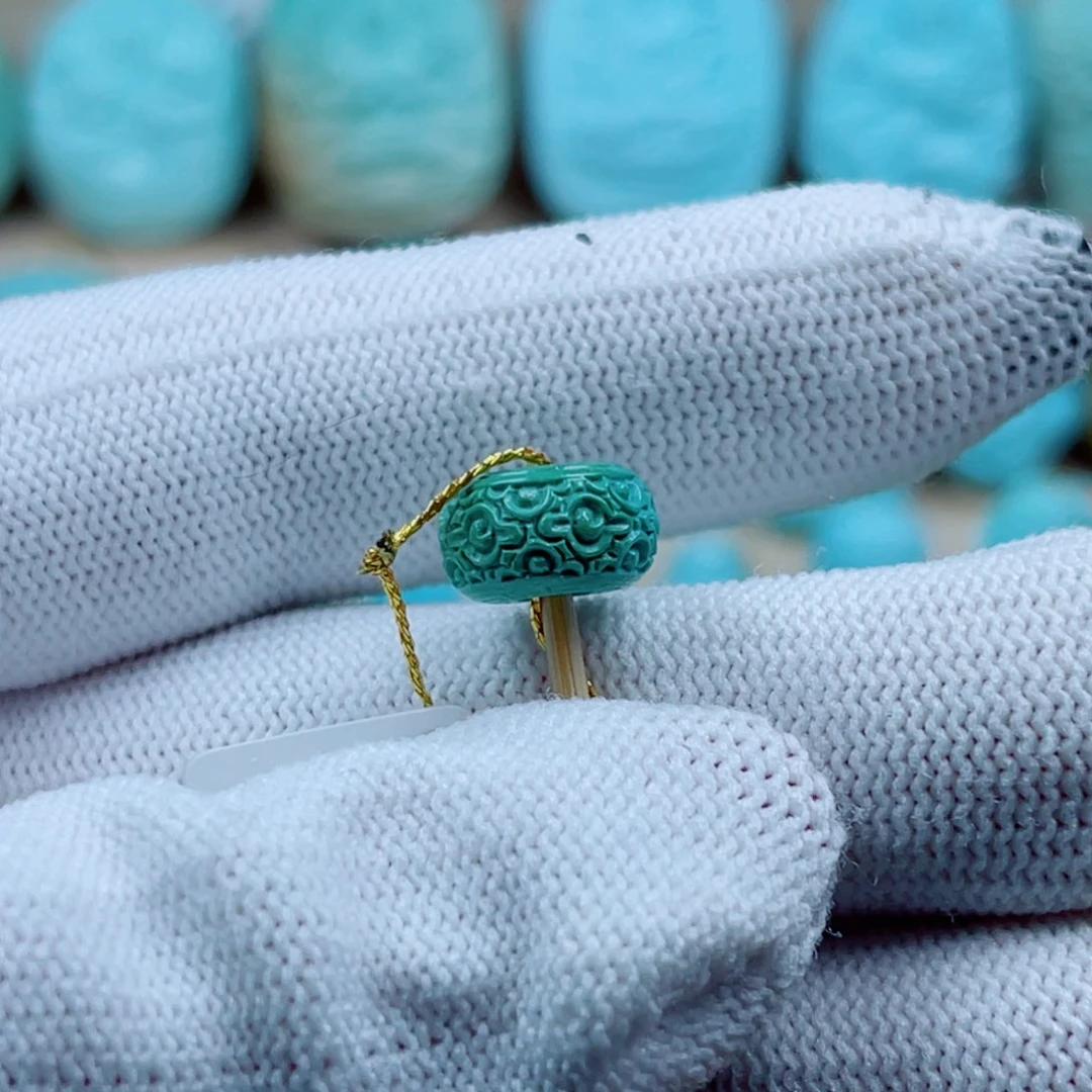 绿松石未镶嵌珠宝奇石配饰11❌6