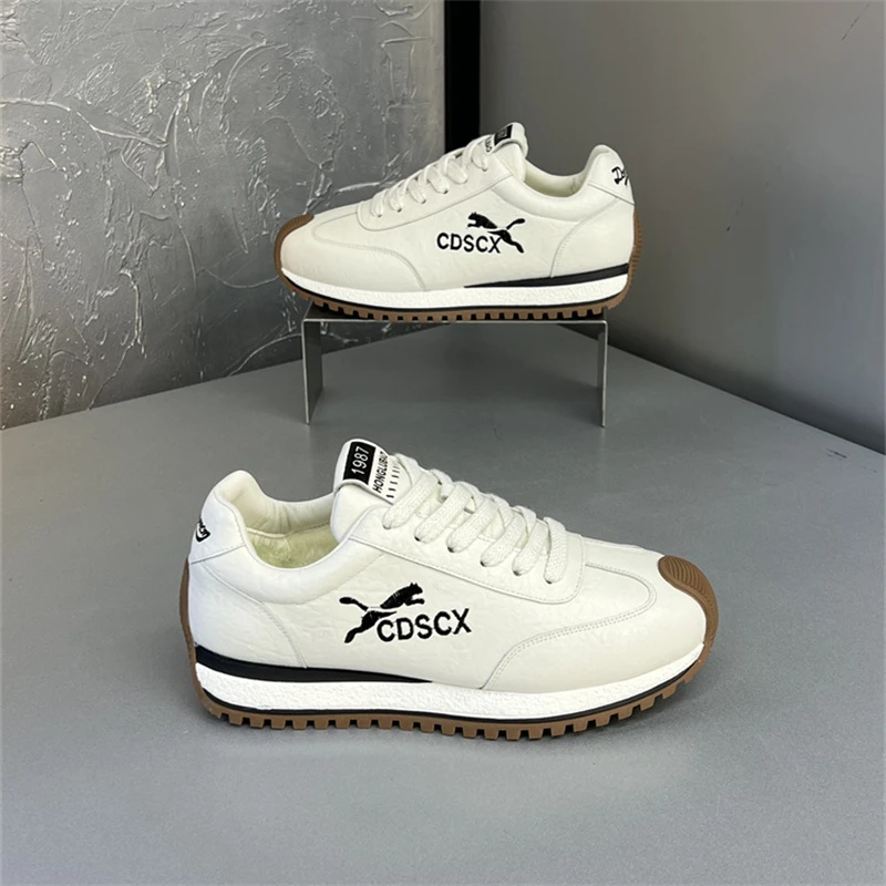 无品牌男鞋2025秋冬新款时尚休闲鞋厚底增高百搭舒适男士运动鞋子