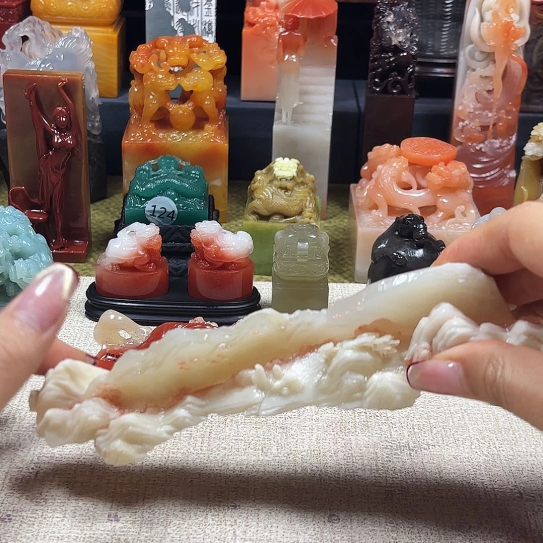 青***岳昌化石印石寿山石印章