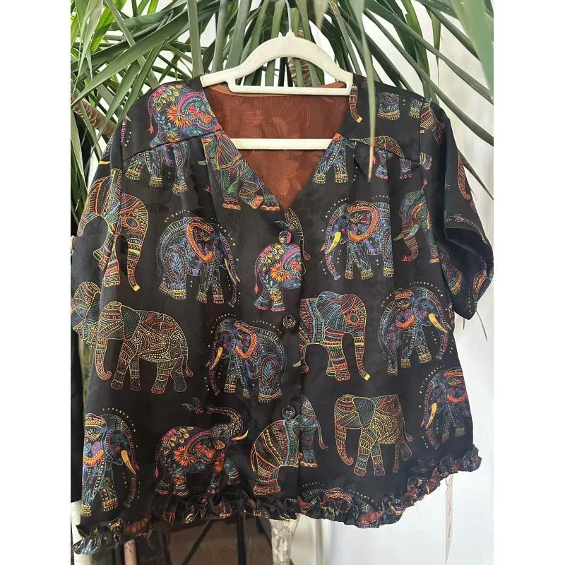 浔象丝绸大象花边套装